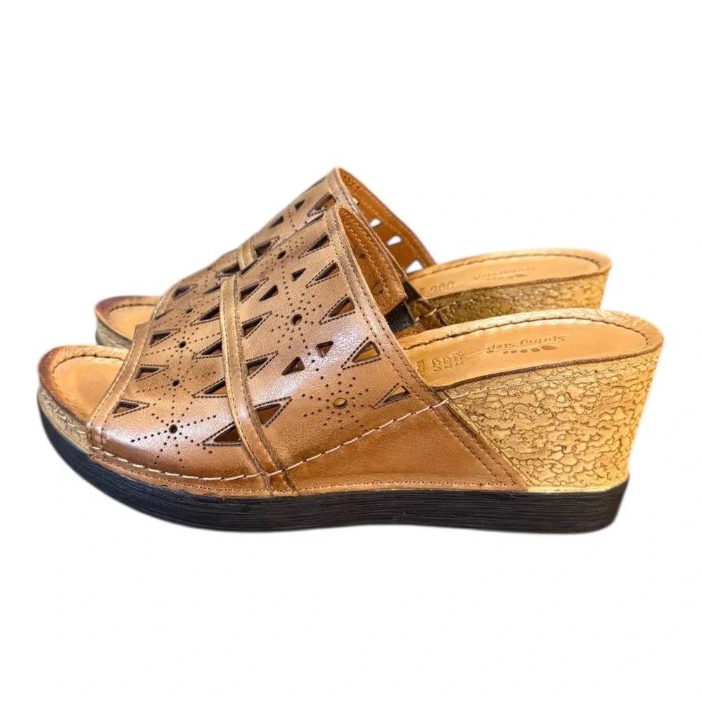Spring Step Fusa Wedge Sandal Women’s Size 7.5/8